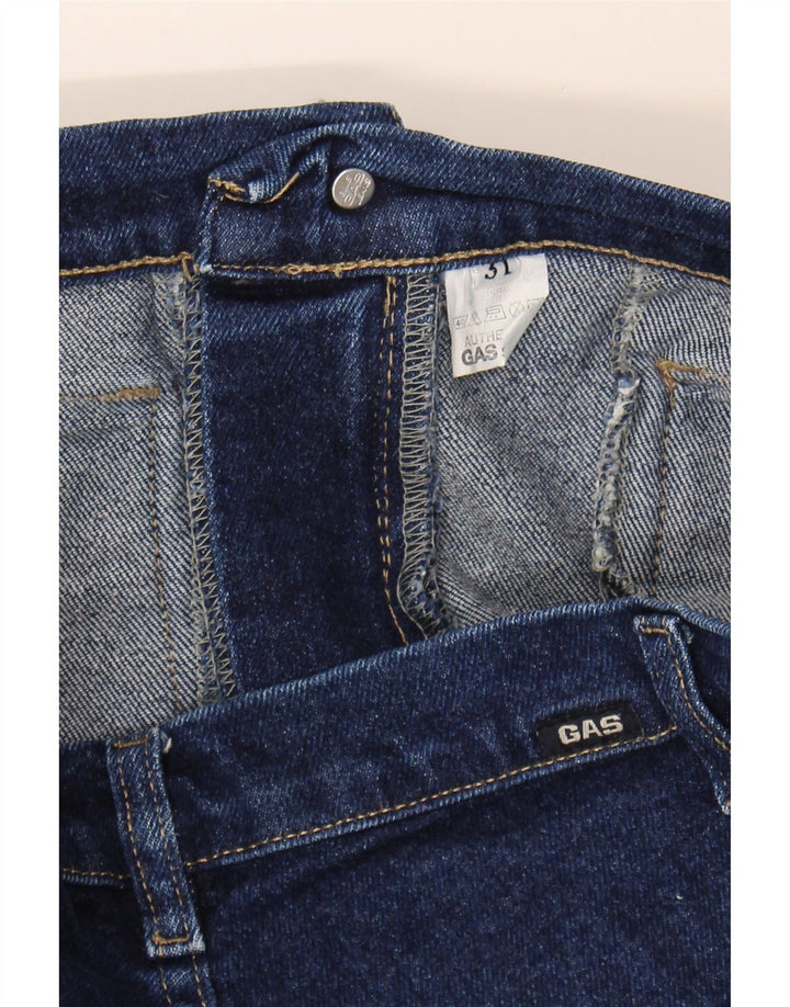 GAS Womens Bootcut Jeans W31 L35 Navy Blue Cotton Vintage Gas and Second-Hand Gas from Messina Hembry 