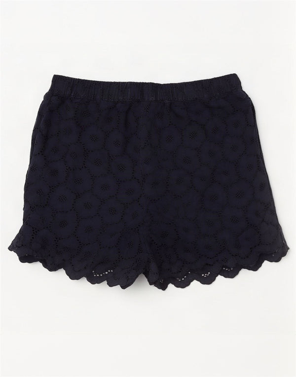 Jack Wills Womens Shorts UK 12 Medium W30 Navy Blue Floral Cotton
