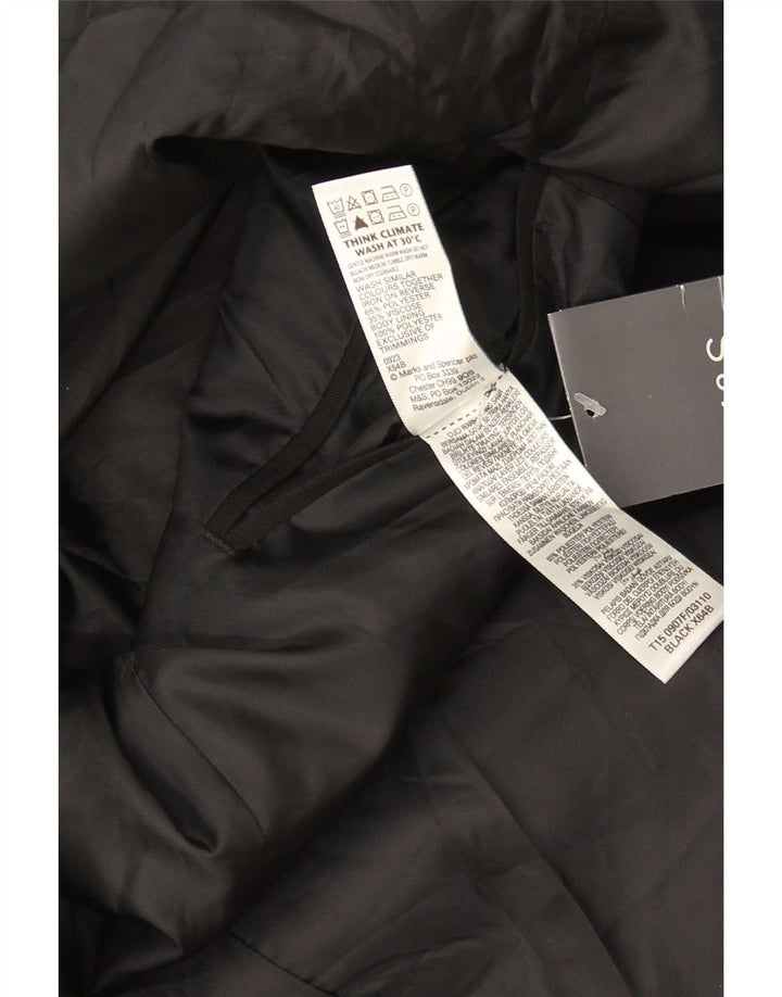 Marks & Spencer Mens 2 Button Blazer Jacket Size 44 XL Black Polyester