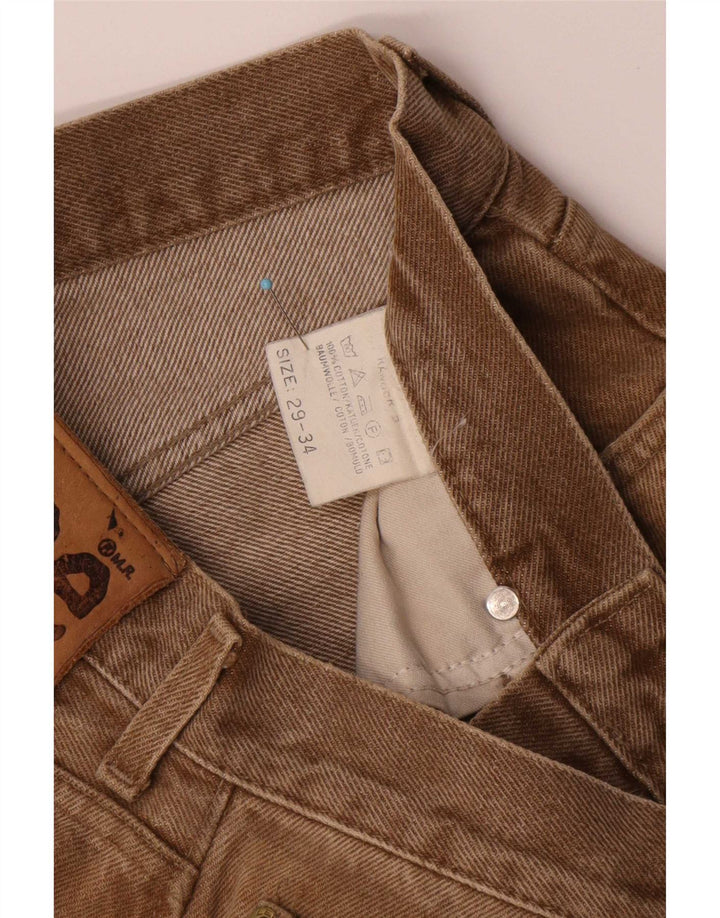 Lee Womens Straight Jeans W29 L28 Beige Cotton