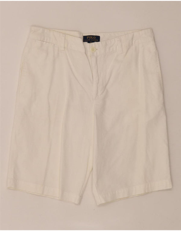 Polo Ralph Lauren Boys Chino Shorts 15-16 Years W30 White Cotton
