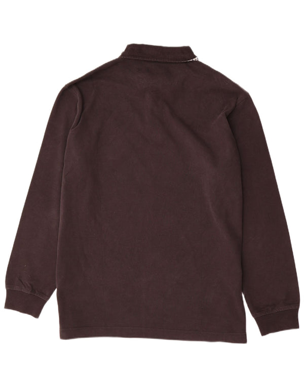 Marlboro Classics Mens Long Sleeve Rugby Polo Shirt 3XL Black Cotton