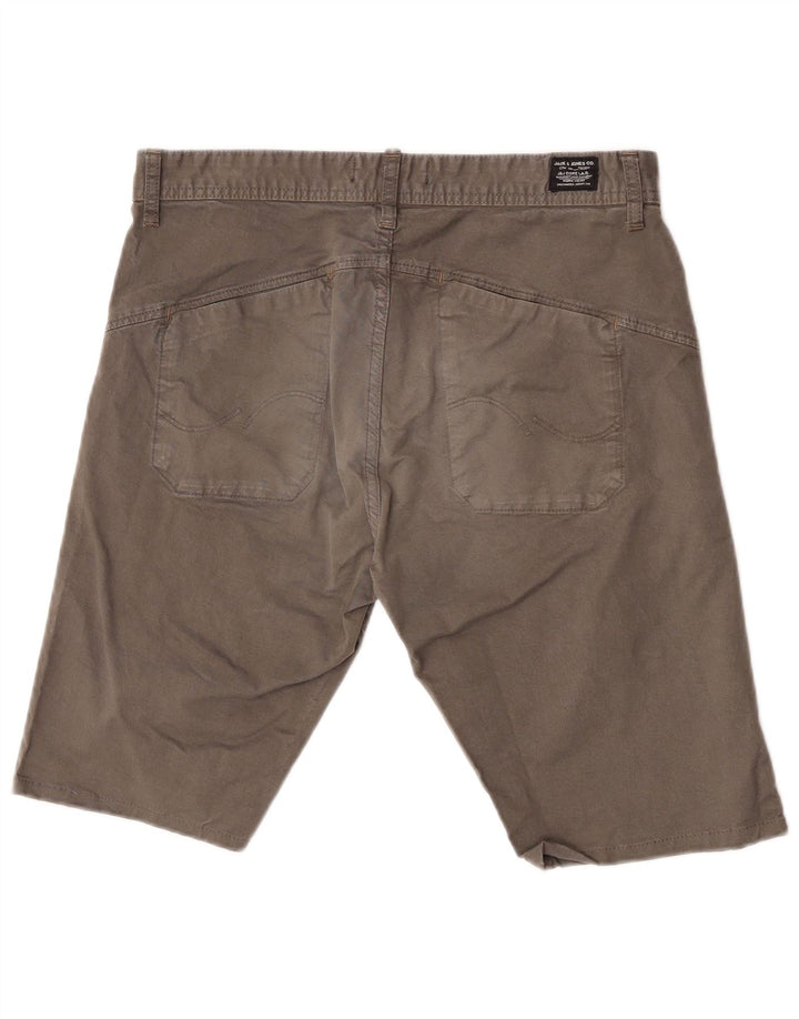 Jack & Jones Mens Chino Shorts W34 Large Green Cotton