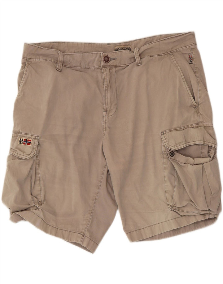 NAPAPIJRI Mens Cargo Shorts W36 Large  Beige
