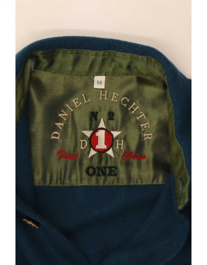 Daniel Hechter Mens Shirt Medium Turquoise Wool
