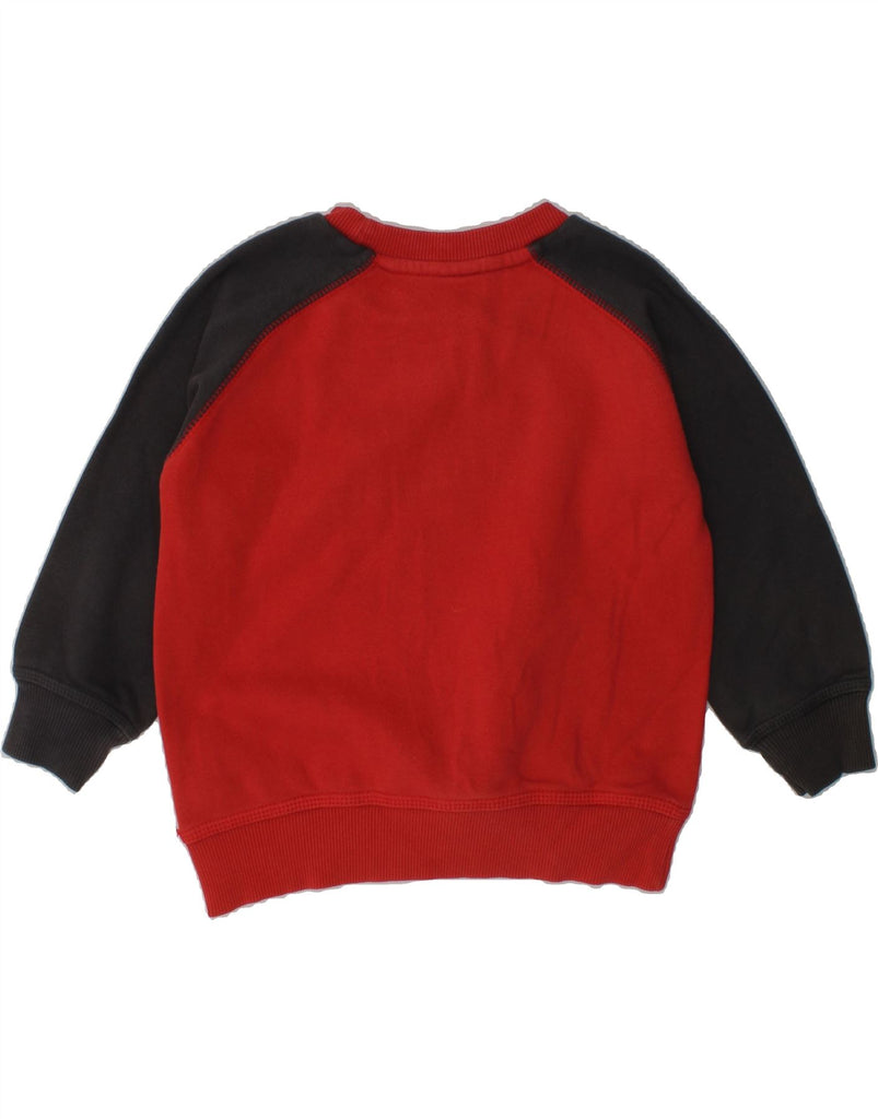 NIKE Boys Graphic Sweatshirt Jumper 4-5 Years Small  Red Colourblock | Vintage Nike | Thrift | Second-Hand Nike | Used Clothing | Messina Hembry 