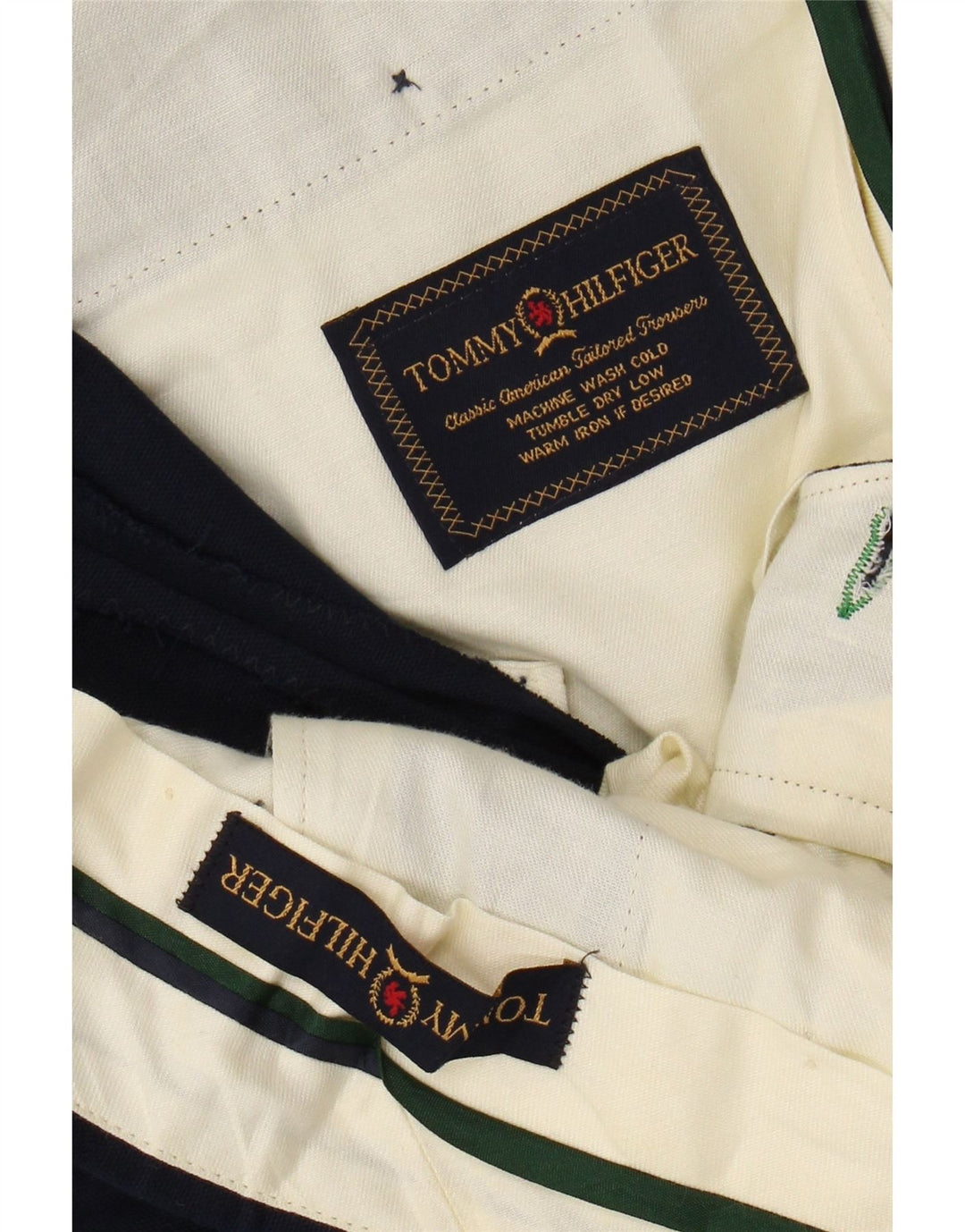 TOMMY HILFIGER Mens Pegged Chino Trousers W38 L29 Navy Blue