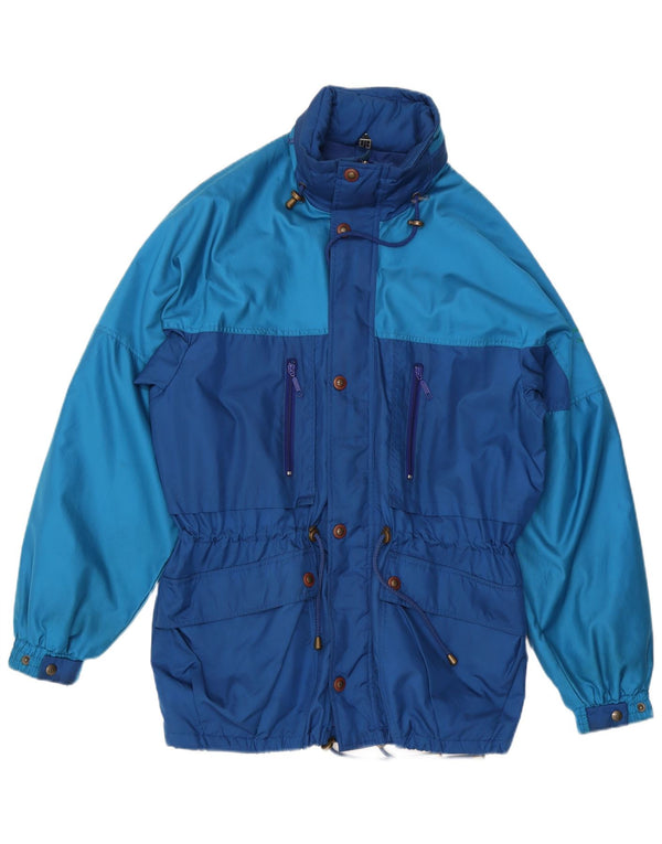 Dubin Mens Hooded Ski Jacket IT 52 XL Blue Colourblock Polyester