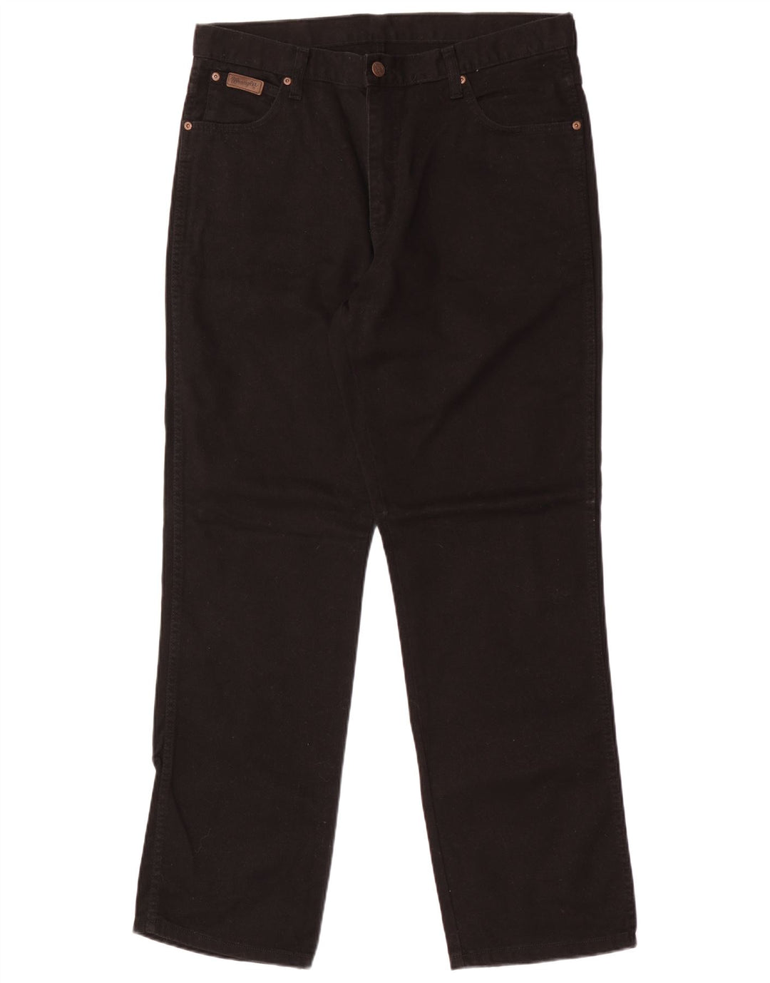 Wrangler Mens Ohio Straight Jeans W36 L32 Black Cotton