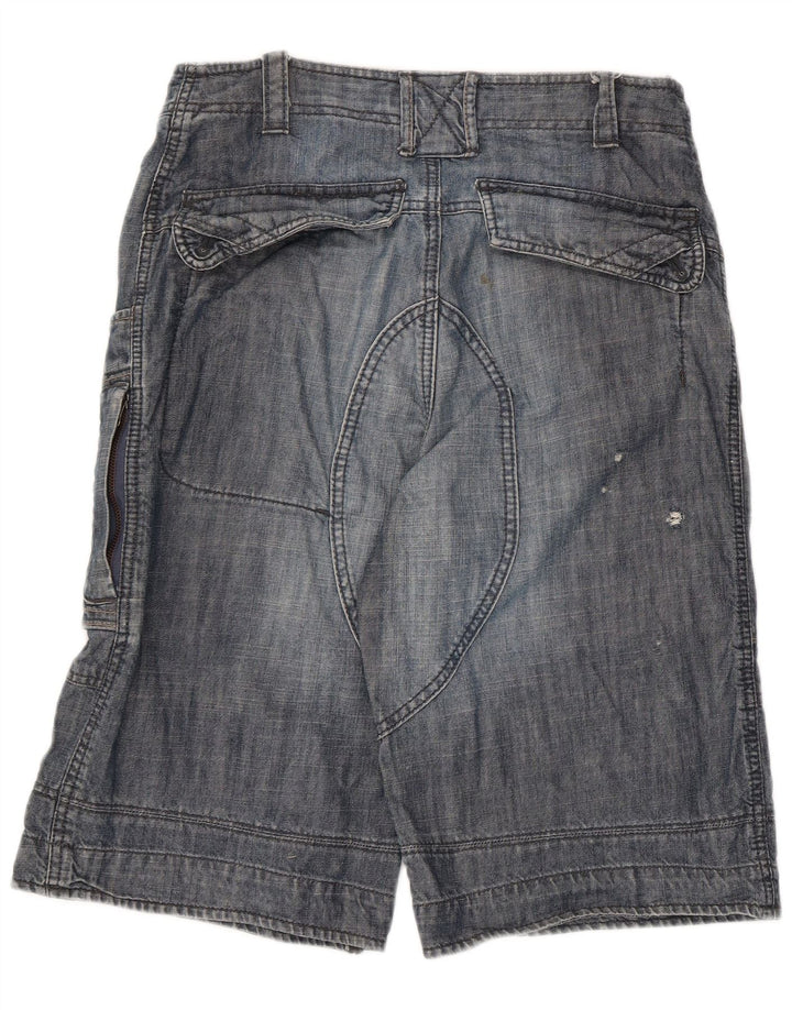 Fat Face Mens Denim Bermuda Shorts W32 Medium  Blue Cotton