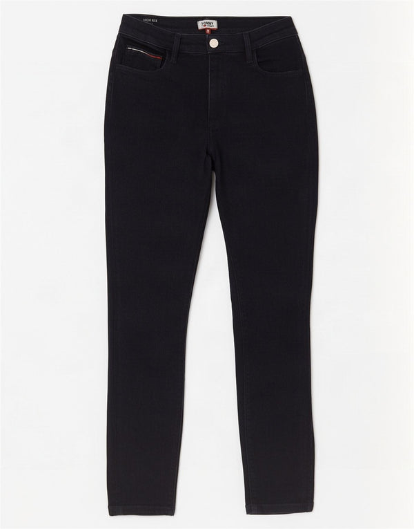 Tommy Hilfiger Womens High Rise Skinny Jeans W30 L30 Navy Blue Cotton