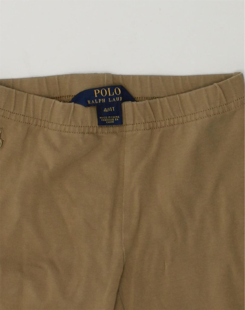 POLO RALPH LAUREN Boys Tracksuit Trousers Joggers 3-4 Years Beige Cotton | Vintage Polo Ralph Lauren | Thrift | Second-Hand Polo Ralph Lauren | Used Clothing | Messina Hembry 