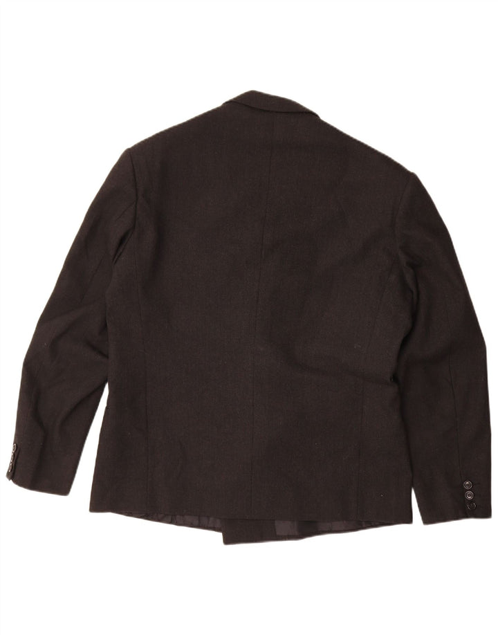 Vintage Mens Double Breasted Blazer Jacket UK 38 Medium Black
