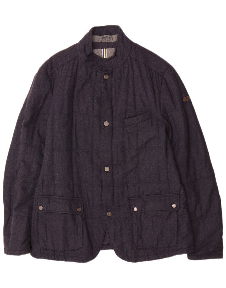 Brooksfield Mens Padded Jacket UK 42 XL Navy Blue