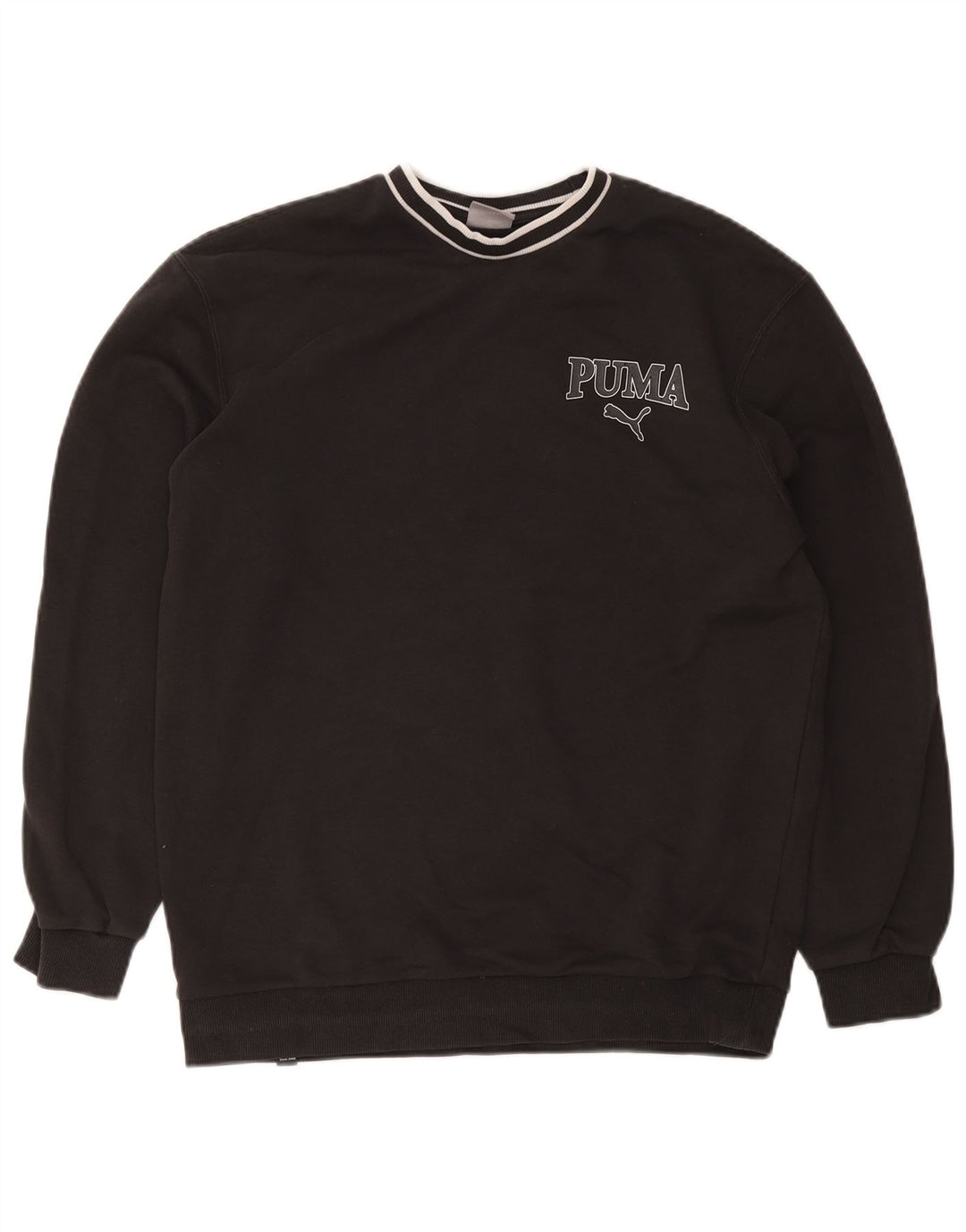 Puma Mens Graphic Sweatshirt Jumper Medium Black Sports