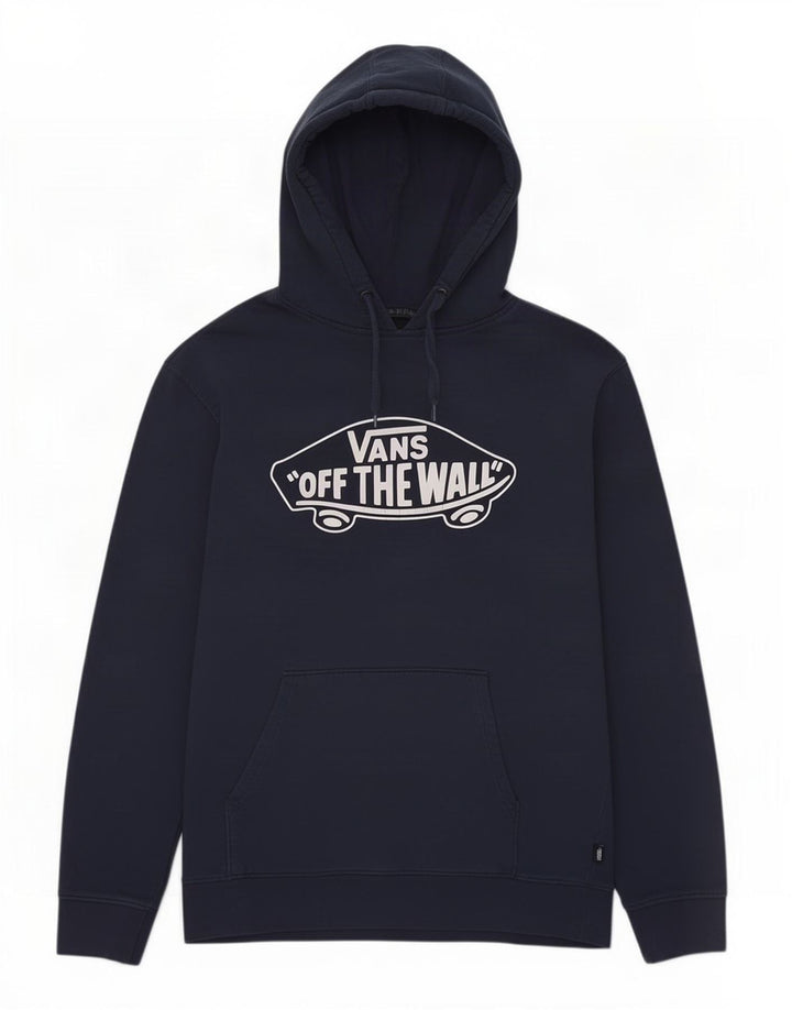 Vans Mens Graphic Hoodie Jumper Large Navy Blue