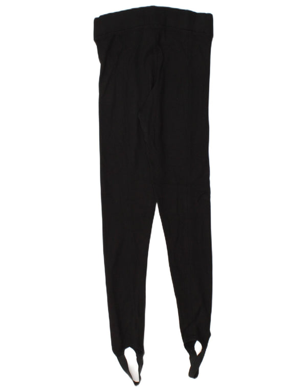 Topshop Womens Stirrup Leggings UK 6 XS  Black Viscose