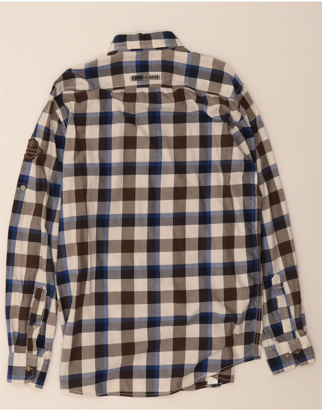 Camel Active Mens Shirt Medium Multicoloured Gingham Cotton