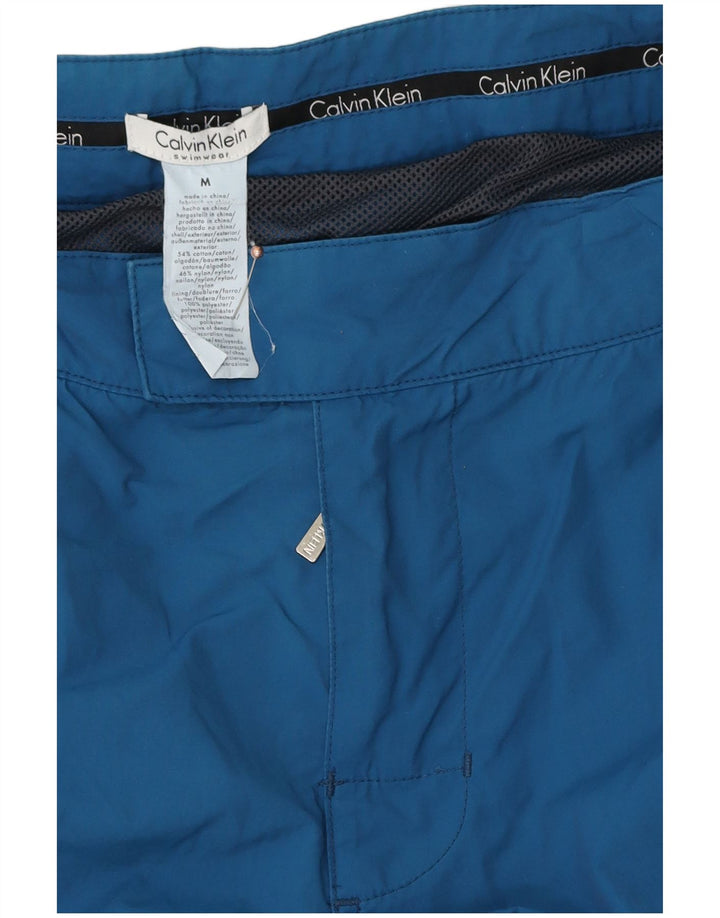 Calvin Klein Mens Swimming Shorts Medium Blue Cotton