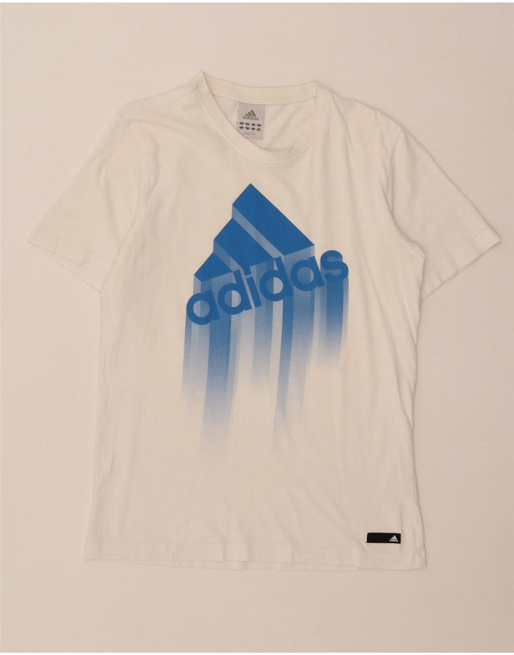 Adidas Mens Graphic T-Shirt Top Small White
