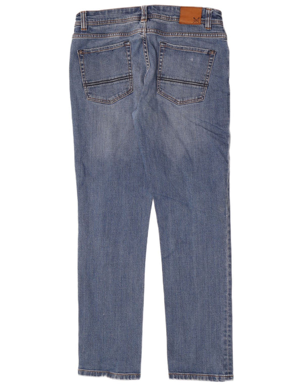 Crew Clothing Womens Straight Jeans W34 L32 Blue Cotton