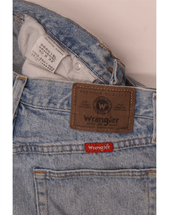 Wrangler Womens Straight Jeans W30 L32 Blue Cotton