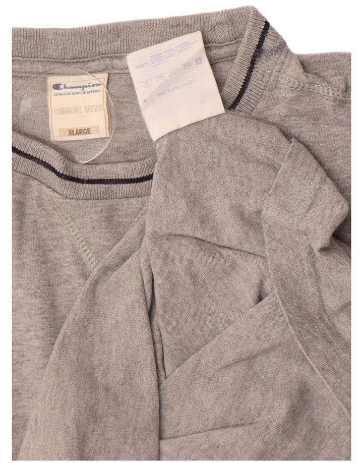 CHAMPION Mens Vest Top XL Grey Flecked Cotton