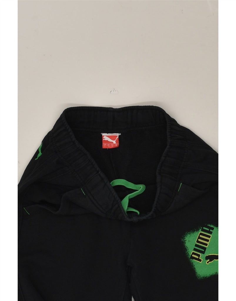 PUMA Boys Tracksuit Trousers Joggers 11-12 Years Black | Vintage Puma | Thrift | Second-Hand Puma | Used Clothing | Messina Hembry 