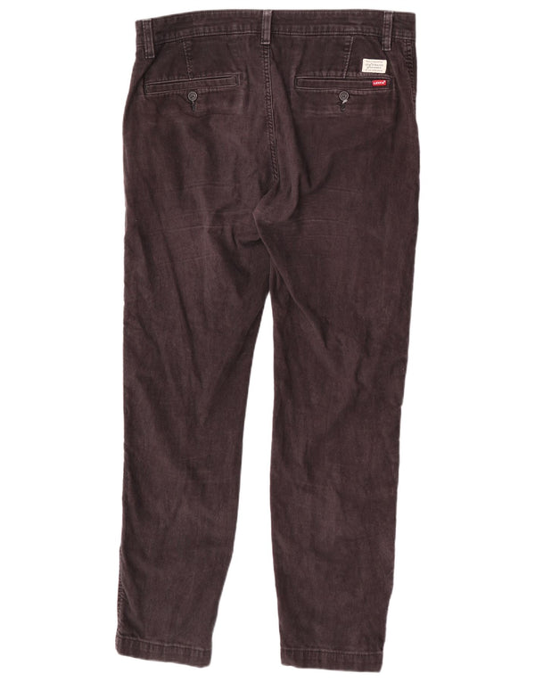 Levi's Mens Standard Tapered Chino Trousers W33 L32 Brown Cotton