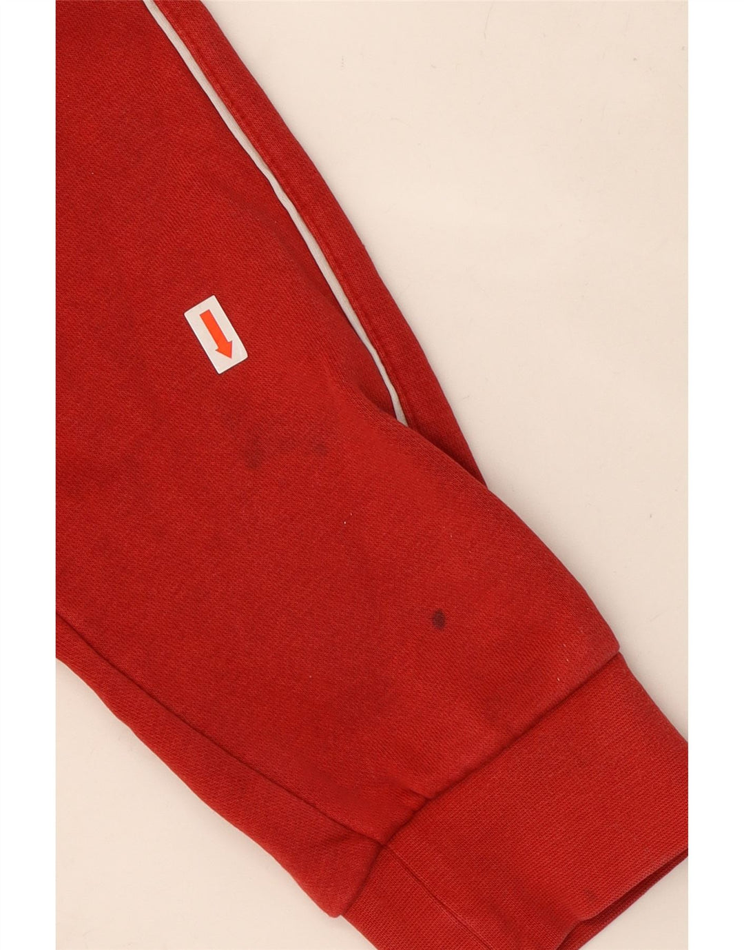 ADIDAS Mens Hoodie Jumper Medium Red Cotton