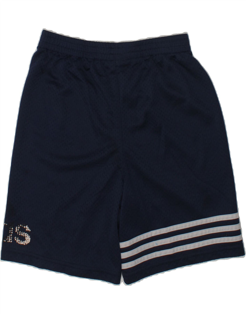 ADIDAS Boys Sport Shorts 7-8 Years Navy Blue Polyester | Vintage Adidas | Thrift | Second-Hand Adidas | Used Clothing | Messina Hembry 