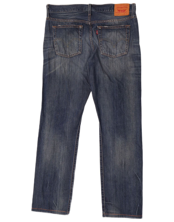 Levi's Mens 501 Distressed Straight Jeans W32 L29 Blue