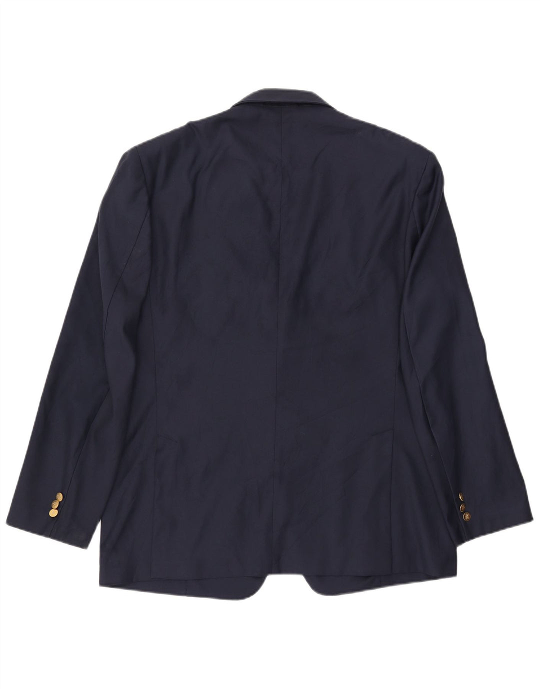 BURBERRYS Mens 2 Button Blazer Jacket UK 56 XL Navy Blue Polyester