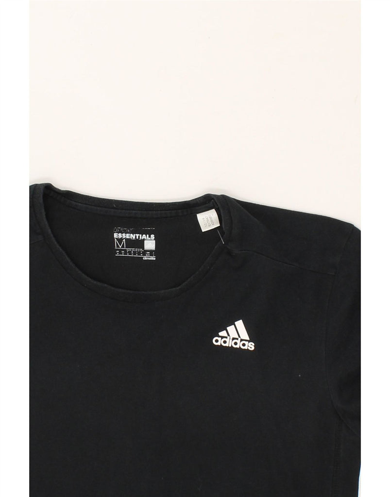 ADIDAS Mens Climalite T-Shirt Top Medium Black Cotton Vintage Adidas and Second-Hand Adidas from Messina Hembry 