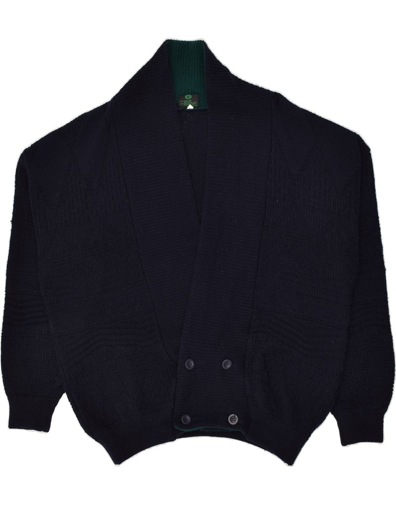WESTBURY Mens Cardigan Sweater Large Navy Blue Wool | Vintage WESTBURY | Thrift | Second-Hand WESTBURY | Used Clothing | Messina Hembry 