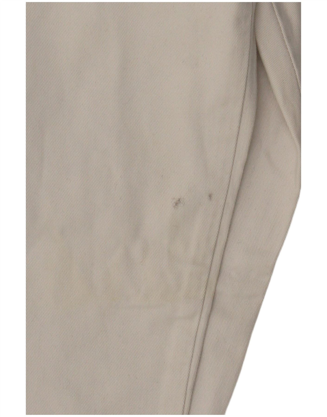 MAVERICK Mens Straight Cargo Trousers W36 L30 White Cotton