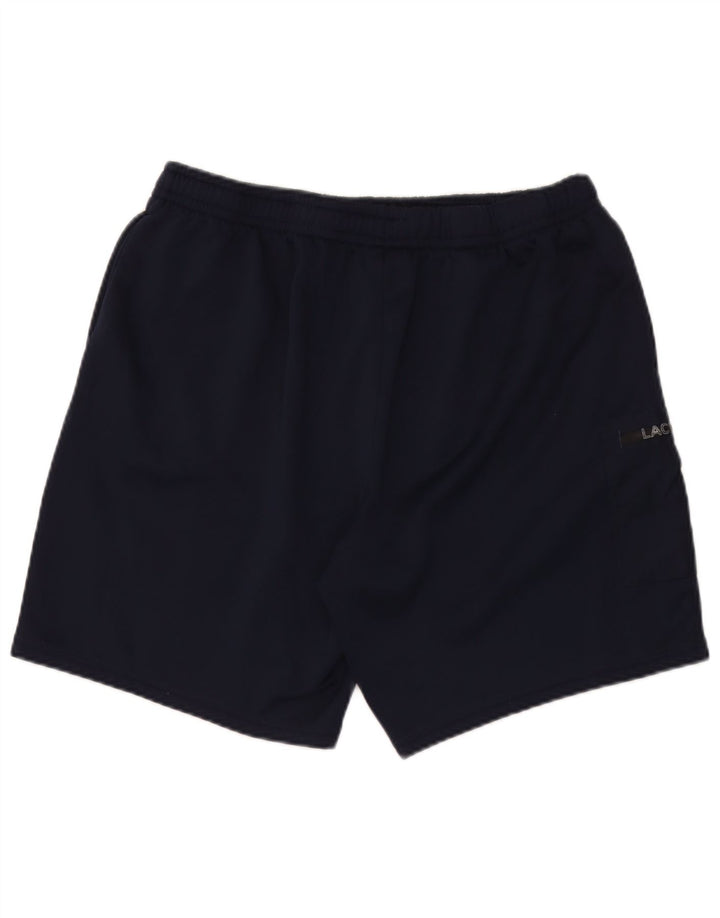 Lacoste Mens Regular Fit Cargo Sport Shorts Size 7 2XL Navy Blue Polyester
