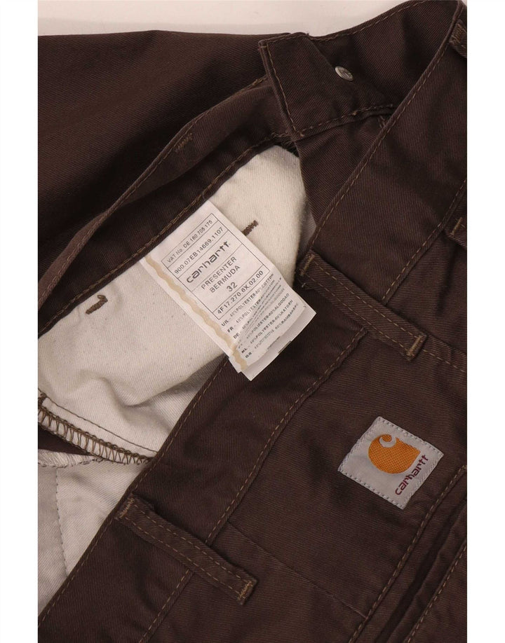 Carhartt Mens Regular Chino Shorts W32 Medium Brown Polyester