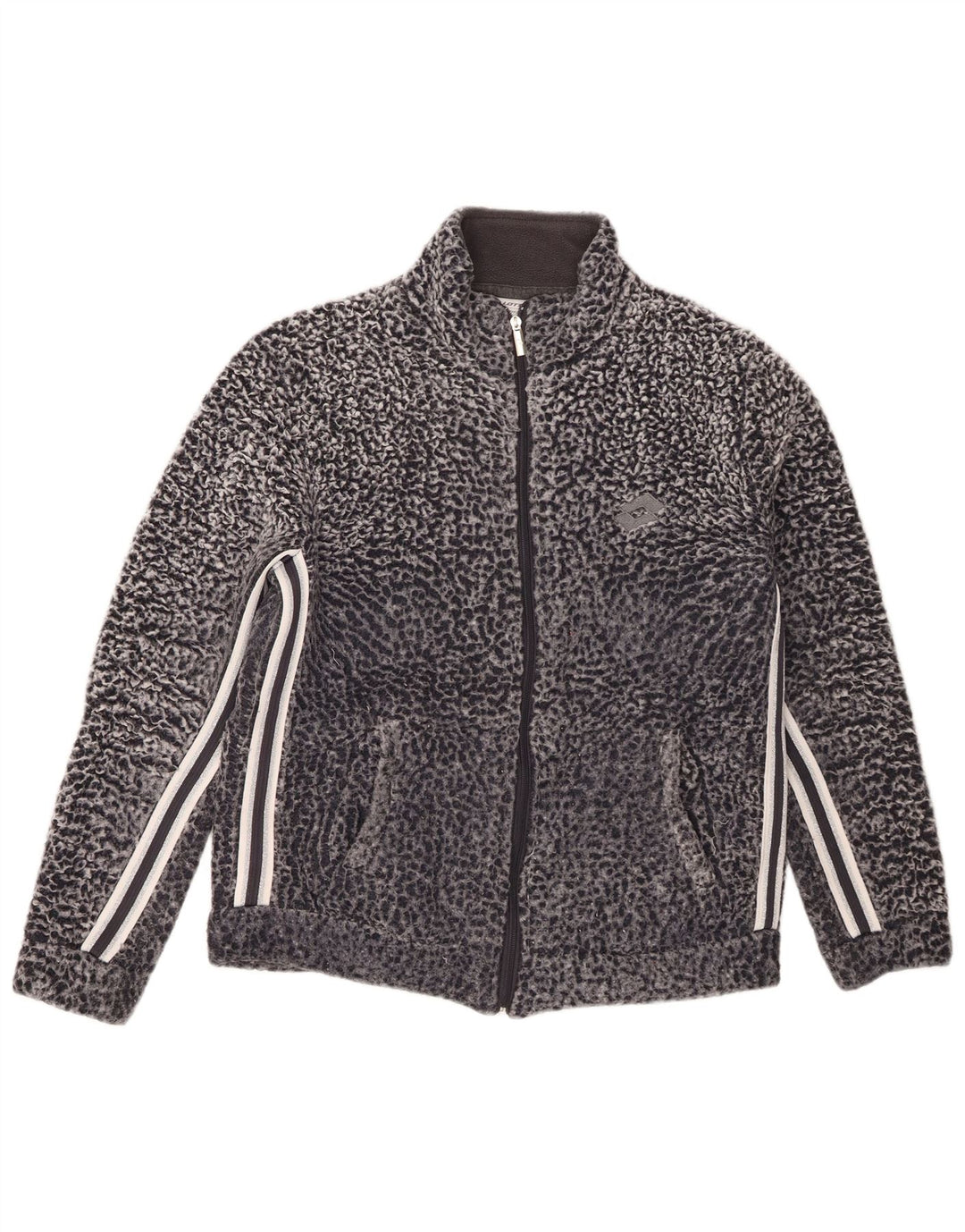 Lotto Womens Fleece Jacket UK 16 Large Grey Polyester