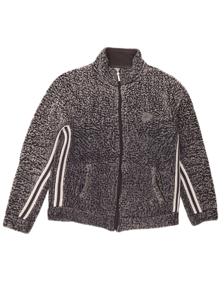 Lotto Womens Fleece Jacket UK 16 Large Grey Polyester