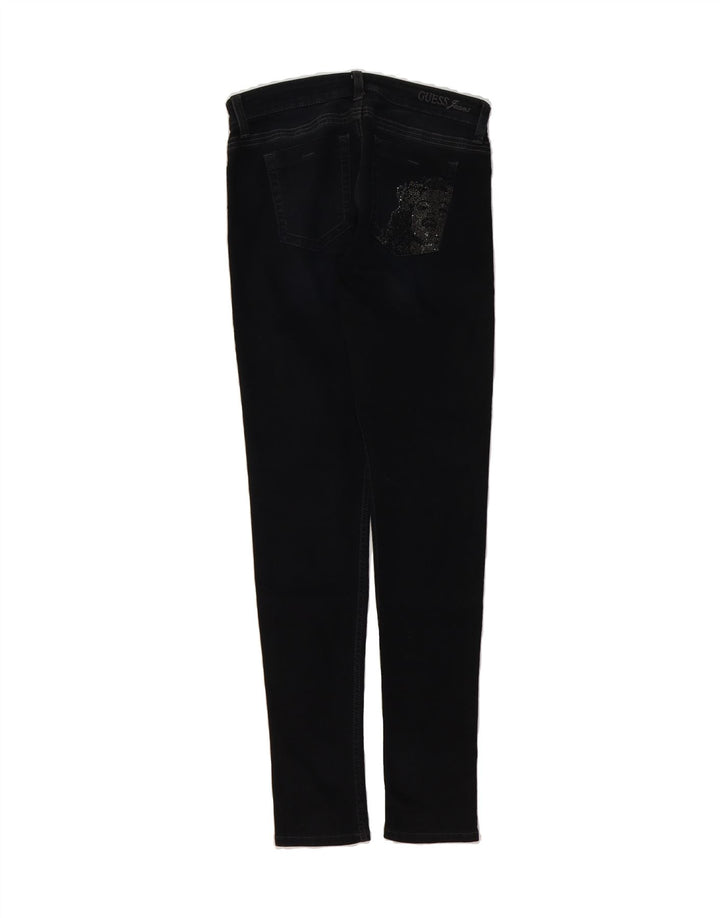 GUESS Womens Skinny Jeans W30 L32 Black Cotton Vintage Guess and Second-Hand Guess from Messina Hembry 