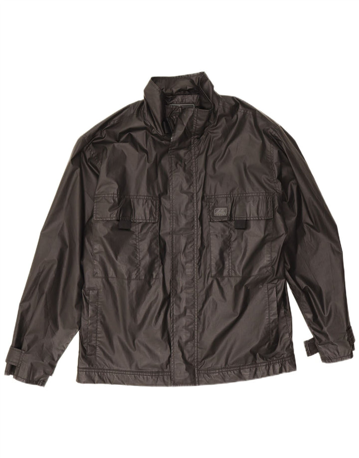 Le Frog Mens Utility Jacket UK 38 Medium Black Polyester