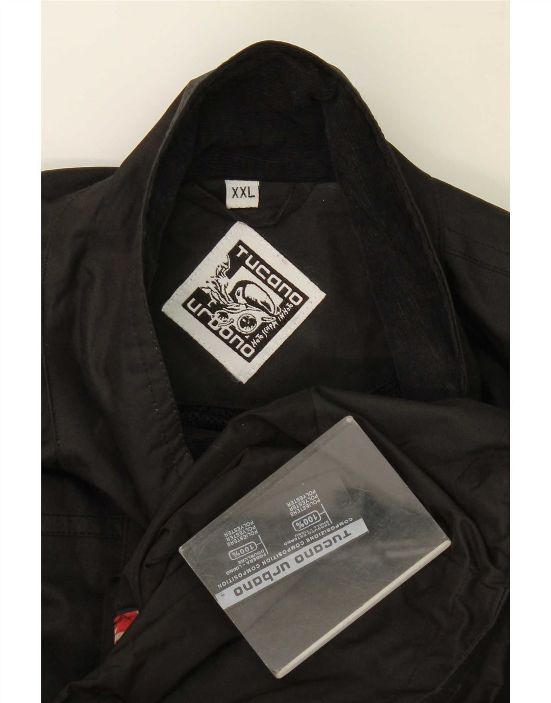 Tucano Urbano Mens Utility Jacket UK 44 2XL Black Polyester