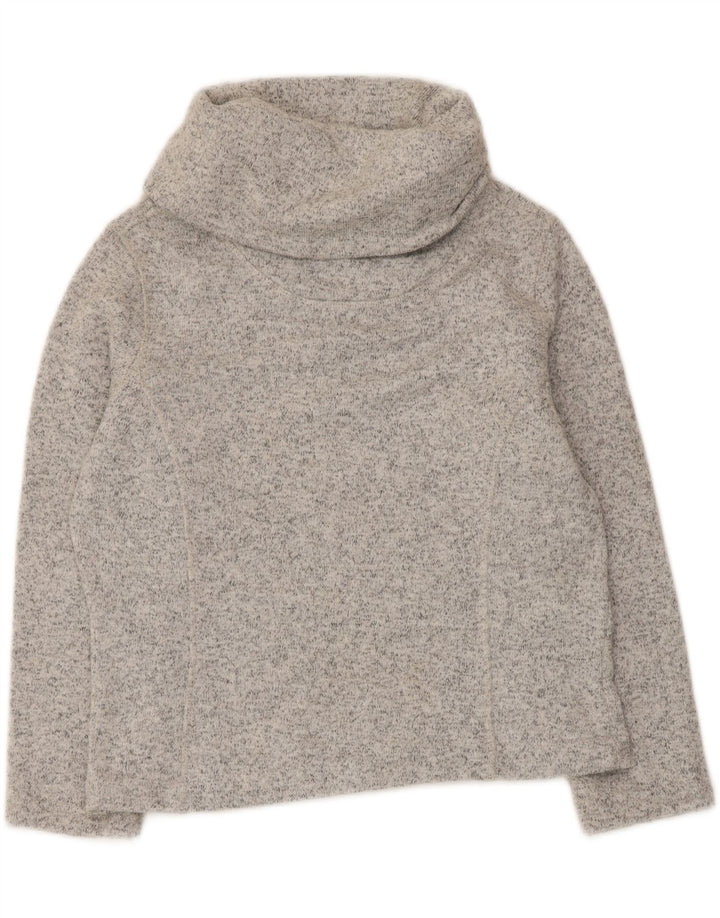 Mountain Warehouse Womens Crop Blouse Top UK 12 Medium Grey Flecked