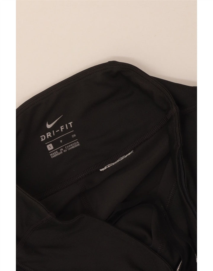 NIKE Womens Dri Fit Leggings UK 8 Small  Black