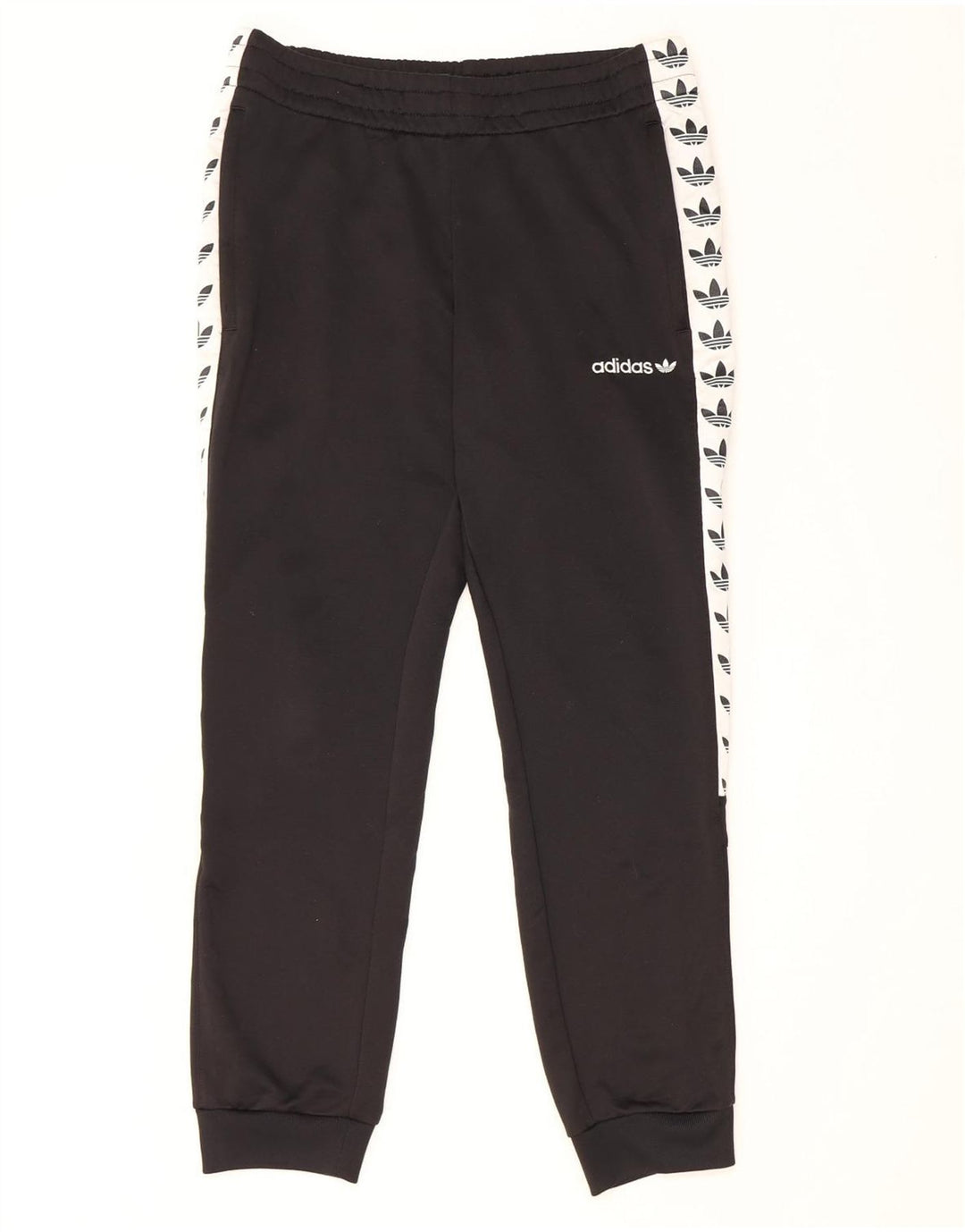 Adidas Mens Graphic Tracksuit Trousers Joggers Medium Black Colourblock