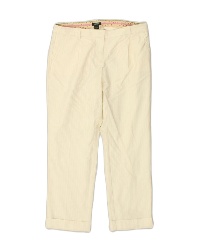 J. CREW Womens City Fit Straight Chino Trousers US 4 Small W30 L26 Beige | Vintage J. Crew | Thrift | Second-Hand J. Crew | Used Clothing | Messina Hembry 