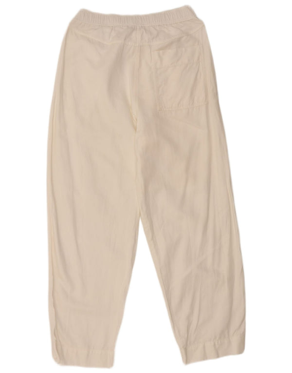 Cos Womens Straight Chino Trousers Medium White Cotton