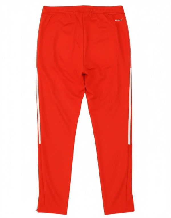 Adidas Mens Tracksuit Trousers Large Red Polyester Sports