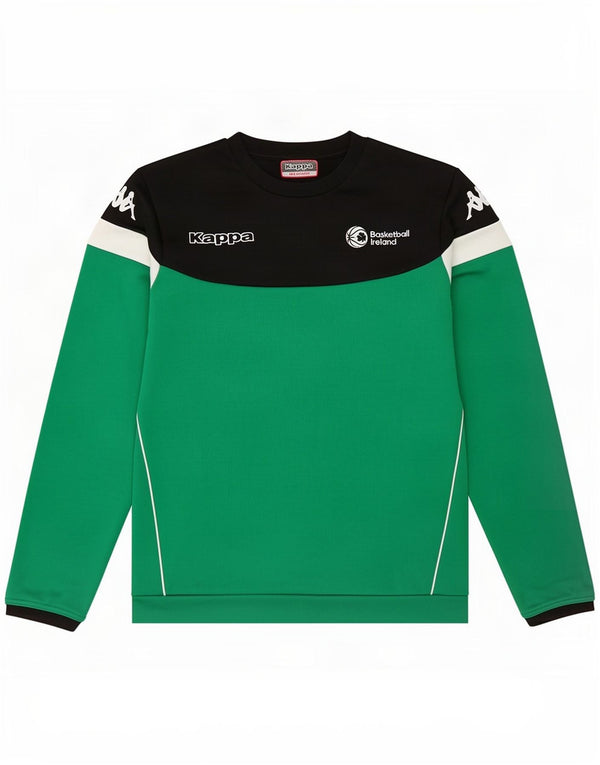 Kappa Mens Basketball Ireland Sweatshirt Jumper Medium Green Colourblock